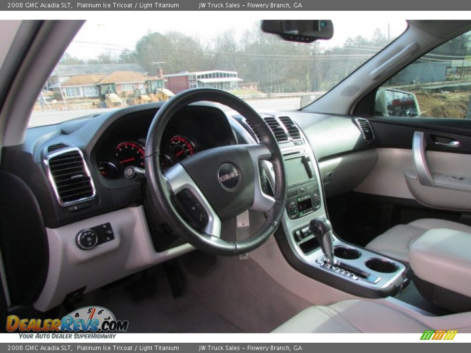 2008 GMC Acadia SLT Platinum Ice Tricoat / Light Titanium Photo #20
