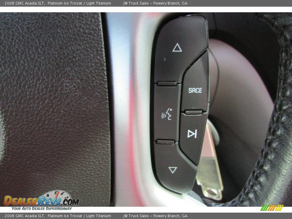 2008 GMC Acadia SLT Platinum Ice Tricoat / Light Titanium Photo #24