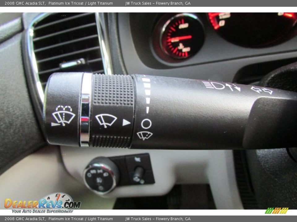 2008 GMC Acadia SLT Platinum Ice Tricoat / Light Titanium Photo #25