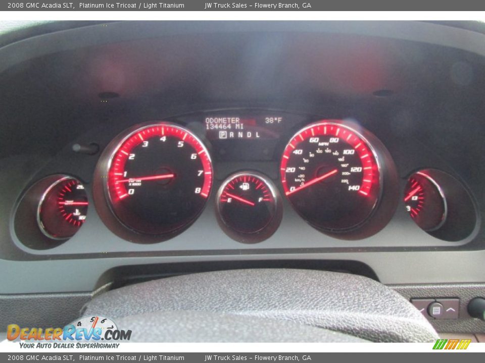 2008 GMC Acadia SLT Platinum Ice Tricoat / Light Titanium Photo #26