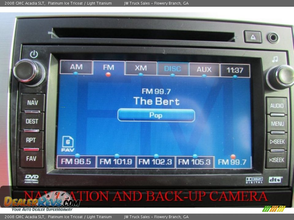 2008 GMC Acadia SLT Platinum Ice Tricoat / Light Titanium Photo #30