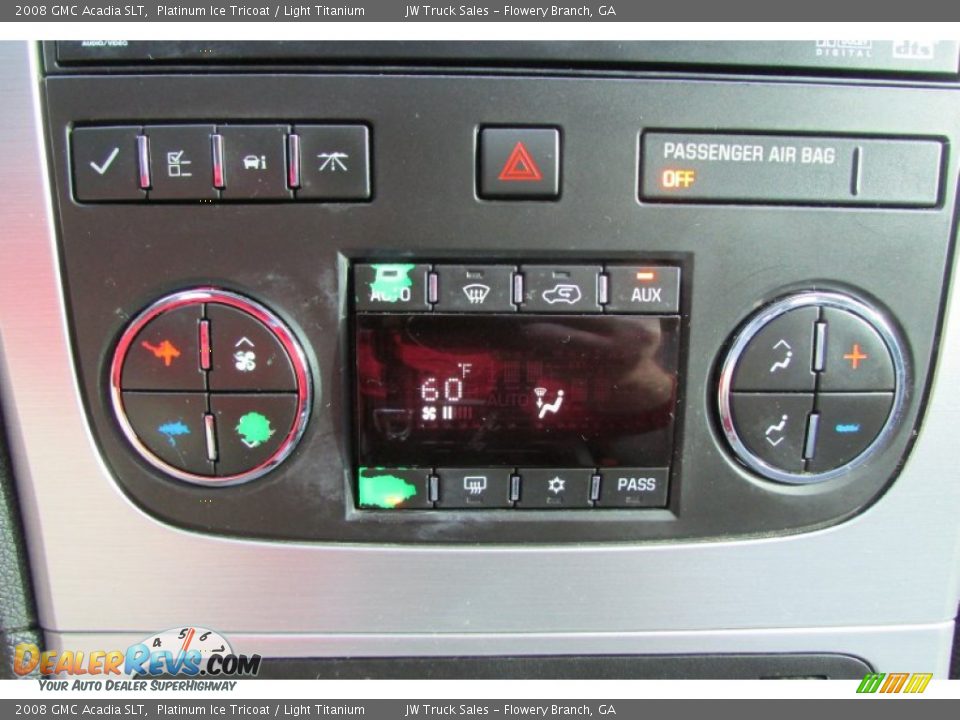 2008 GMC Acadia SLT Platinum Ice Tricoat / Light Titanium Photo #31