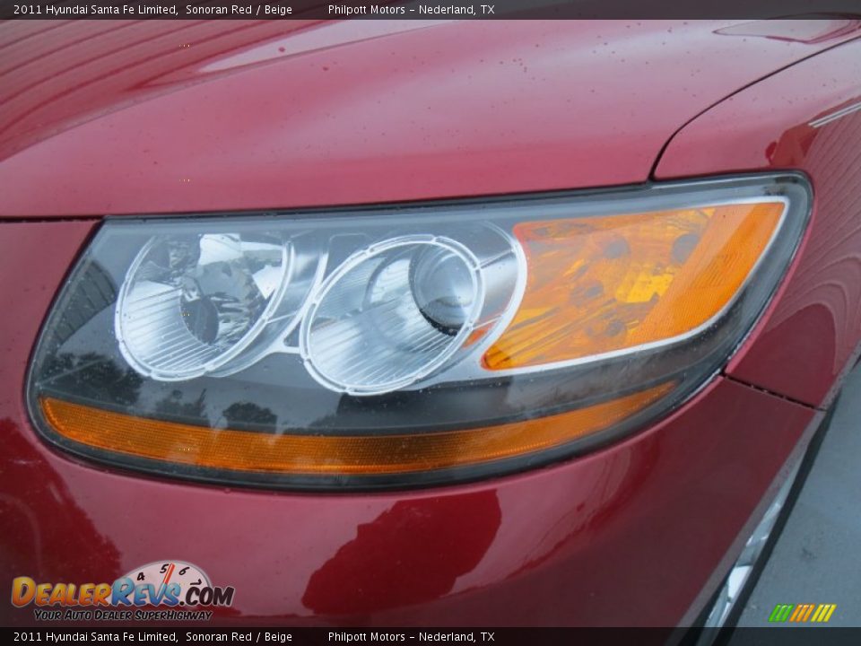 2011 Hyundai Santa Fe Limited Sonoran Red / Beige Photo #10