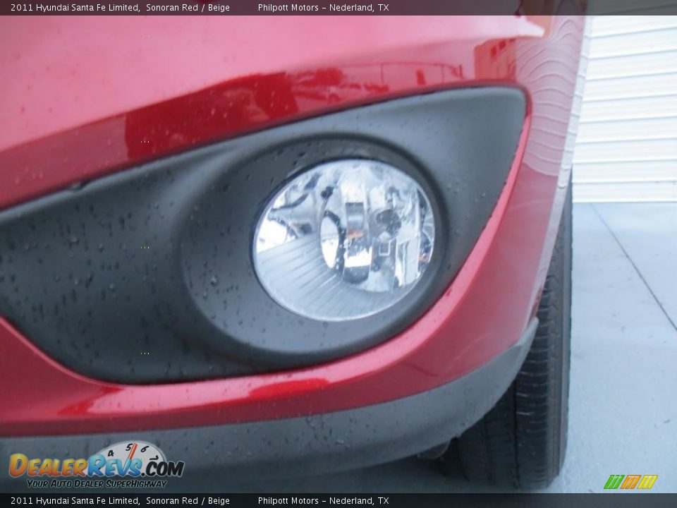 2011 Hyundai Santa Fe Limited Sonoran Red / Beige Photo #11
