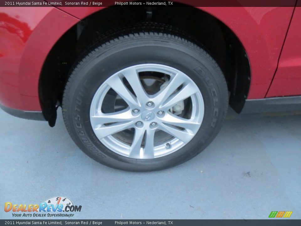 2011 Hyundai Santa Fe Limited Sonoran Red / Beige Photo #14