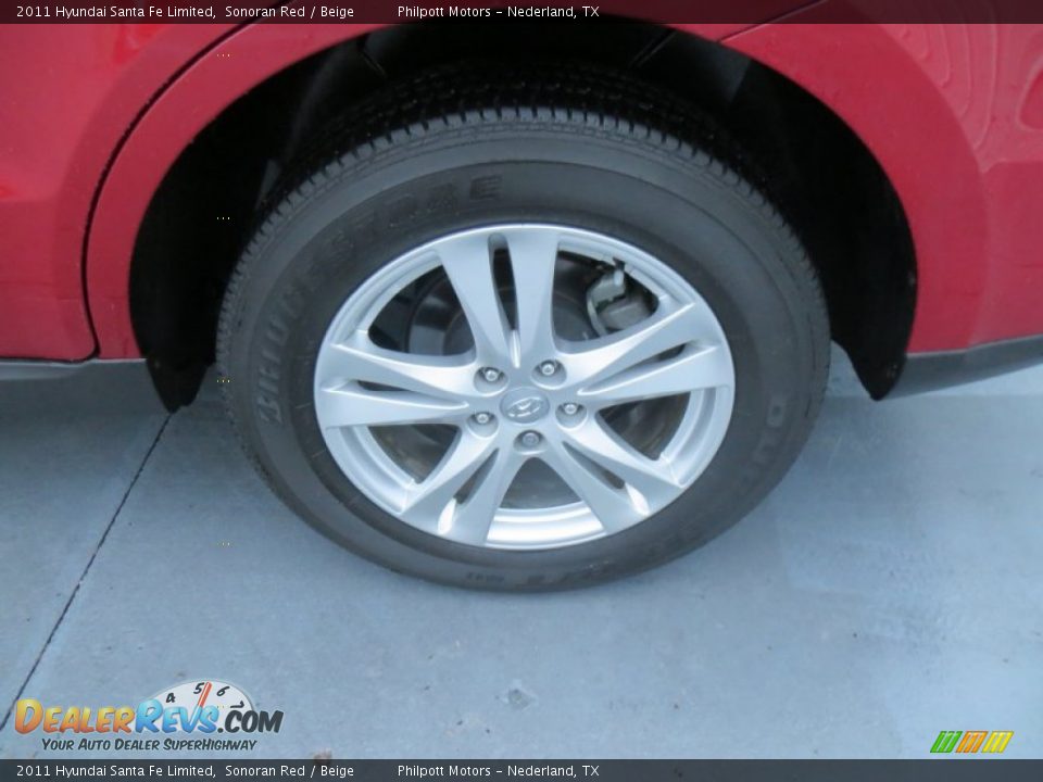 2011 Hyundai Santa Fe Limited Sonoran Red / Beige Photo #15