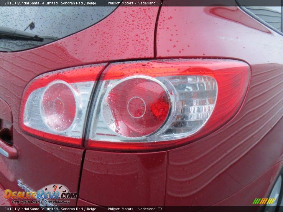 2011 Hyundai Santa Fe Limited Sonoran Red / Beige Photo #18