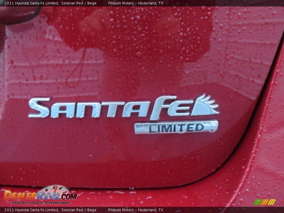 2011 Hyundai Santa Fe Limited Sonoran Red / Beige Photo #19