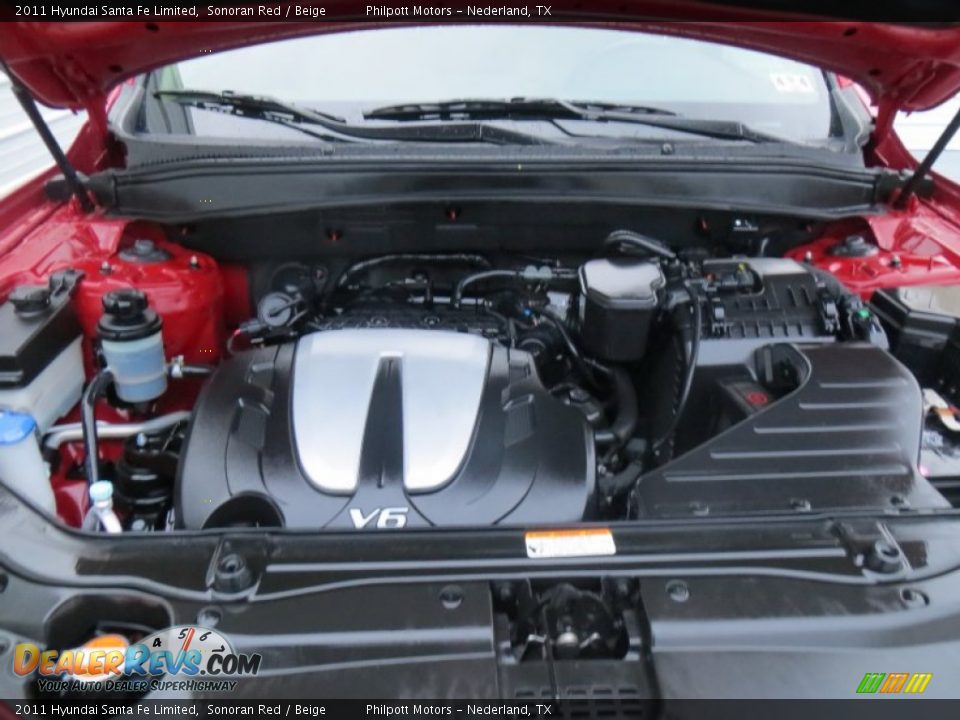 2011 Hyundai Santa Fe Limited Sonoran Red / Beige Photo #21