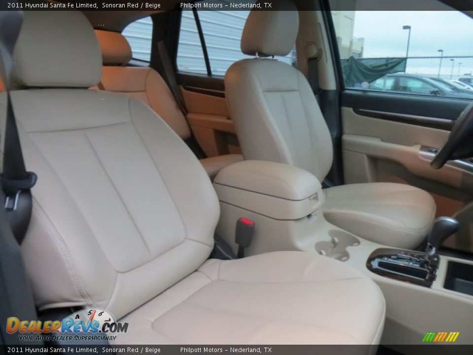 2011 Hyundai Santa Fe Limited Sonoran Red / Beige Photo #24