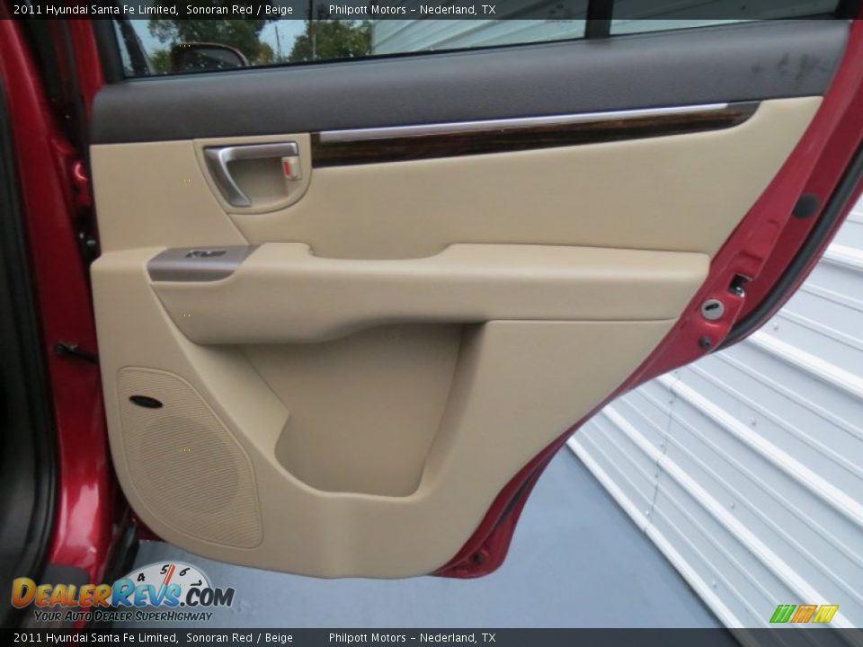 2011 Hyundai Santa Fe Limited Sonoran Red / Beige Photo #25
