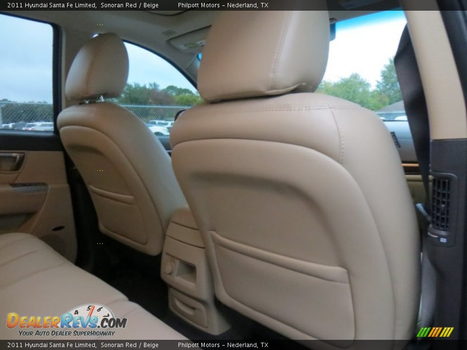 2011 Hyundai Santa Fe Limited Sonoran Red / Beige Photo #26
