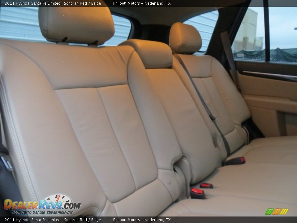 2011 Hyundai Santa Fe Limited Sonoran Red / Beige Photo #27