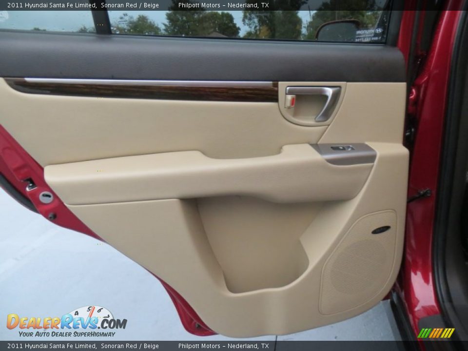2011 Hyundai Santa Fe Limited Sonoran Red / Beige Photo #29
