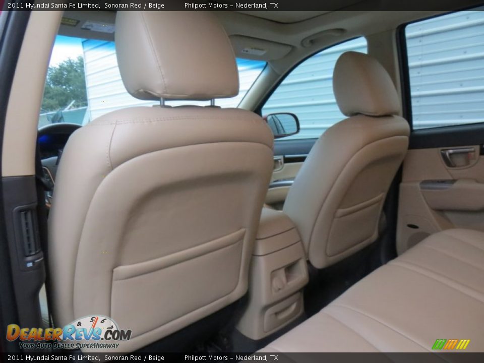 2011 Hyundai Santa Fe Limited Sonoran Red / Beige Photo #30