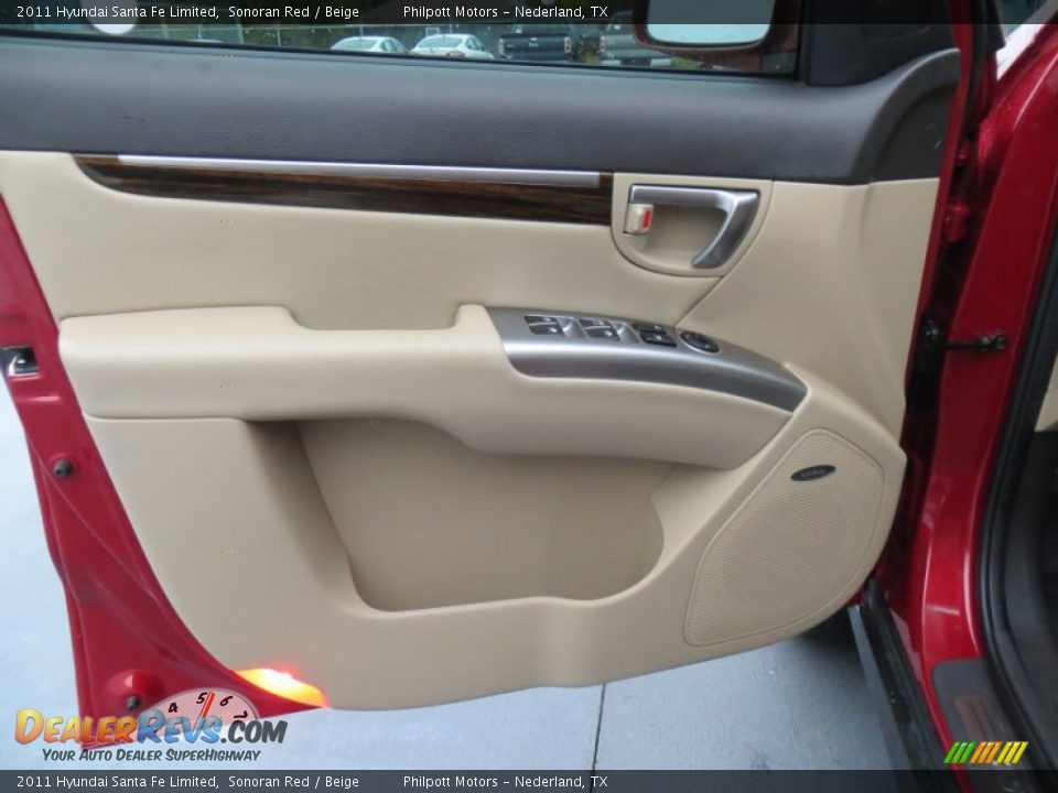 2011 Hyundai Santa Fe Limited Sonoran Red / Beige Photo #32