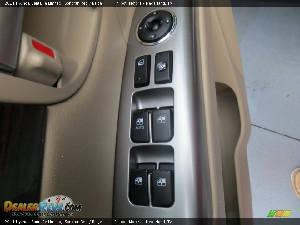 2011 Hyundai Santa Fe Limited Sonoran Red / Beige Photo #33