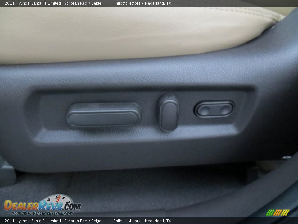 2011 Hyundai Santa Fe Limited Sonoran Red / Beige Photo #36