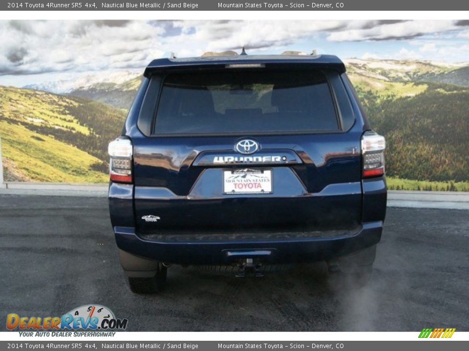 2014 Toyota 4Runner SR5 4x4 Nautical Blue Metallic / Sand Beige Photo #4