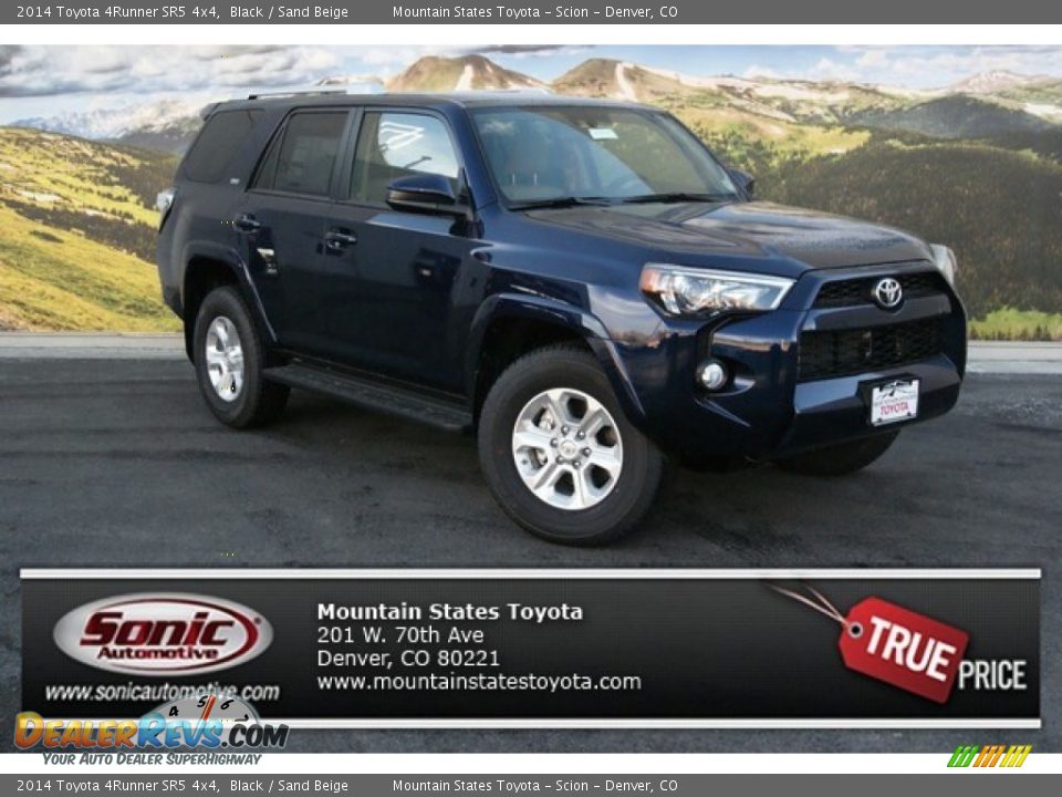 2014 Toyota 4Runner SR5 4x4 Black / Sand Beige Photo #1