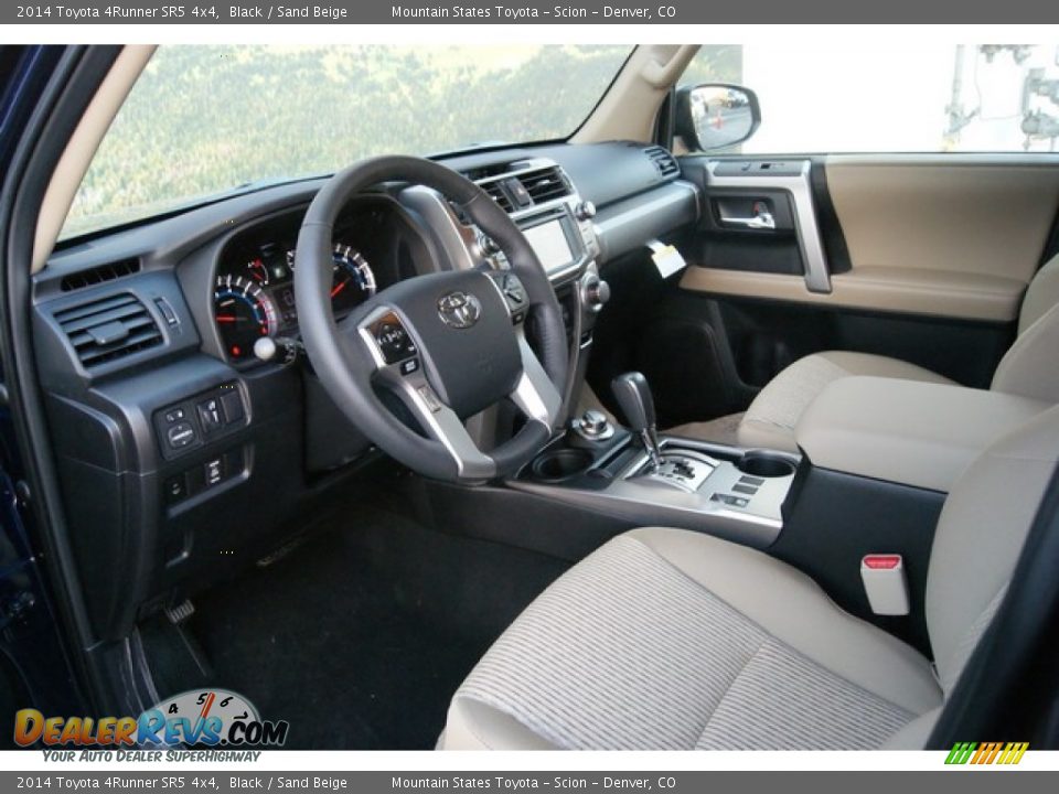 2014 Toyota 4Runner SR5 4x4 Black / Sand Beige Photo #5