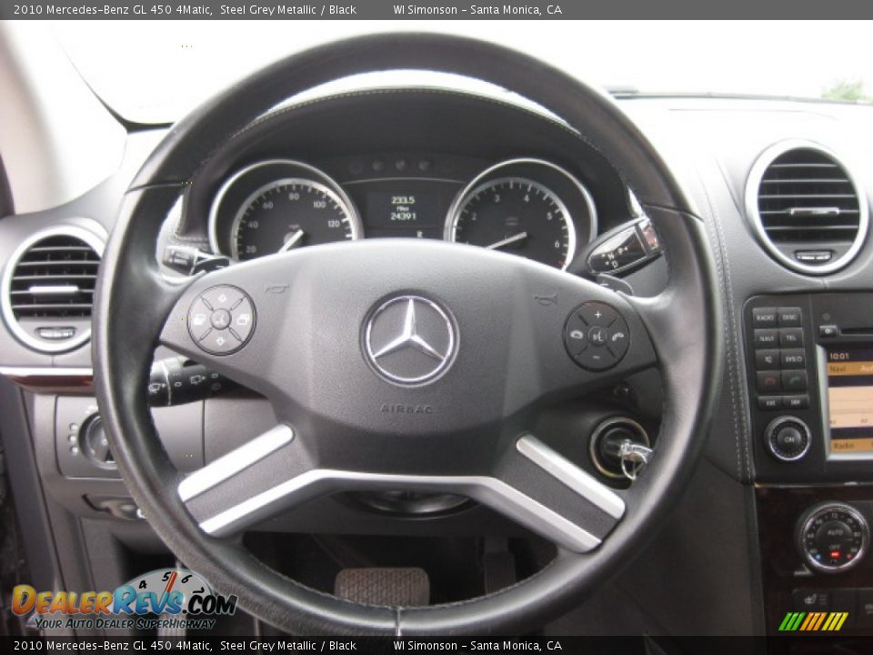 2010 Mercedes-Benz GL 450 4Matic Steel Grey Metallic / Black Photo #11
