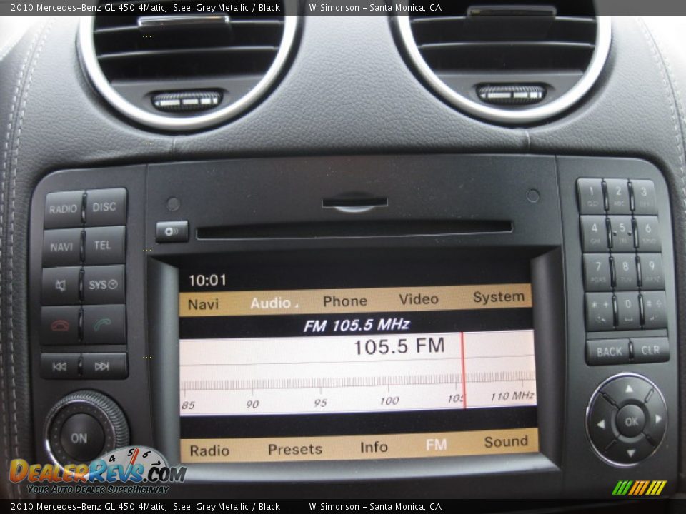2010 Mercedes-Benz GL 450 4Matic Steel Grey Metallic / Black Photo #14