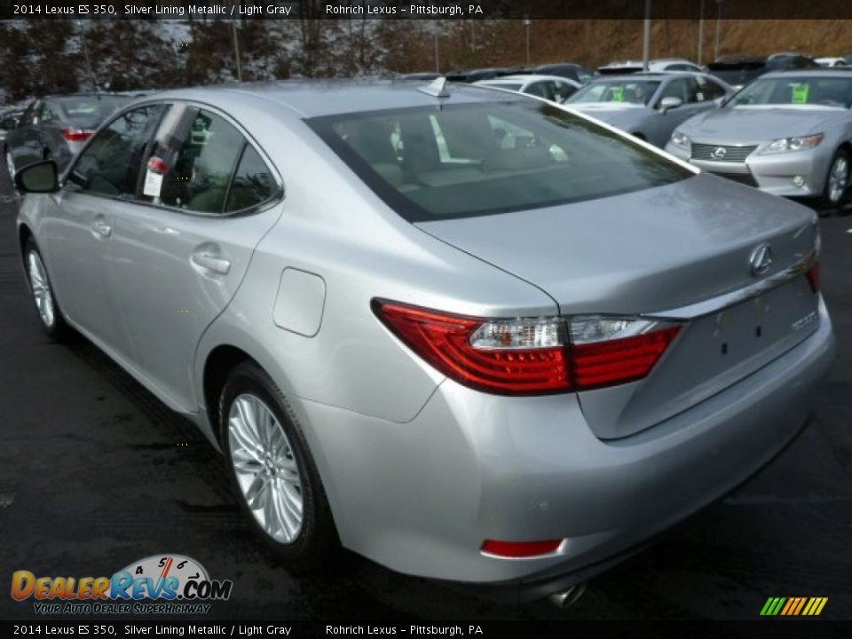 2014 Lexus ES 350 Silver Lining Metallic / Light Gray Photo #2