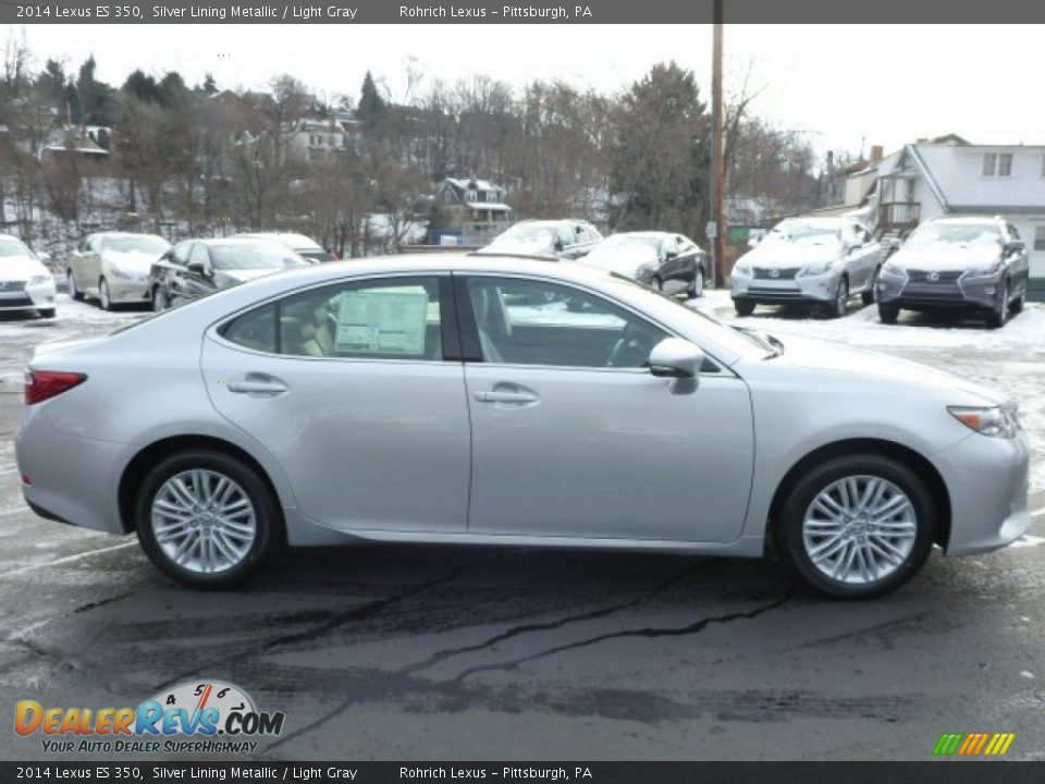 2014 Lexus ES 350 Silver Lining Metallic / Light Gray Photo #5