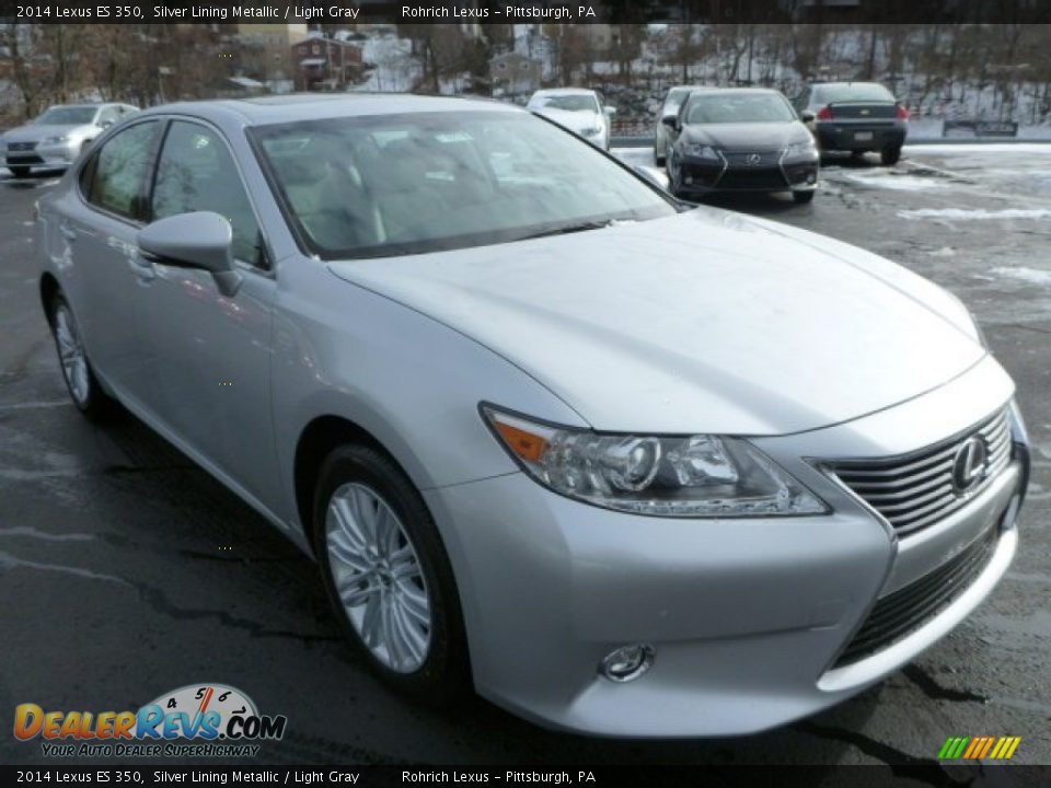 2014 Lexus ES 350 Silver Lining Metallic / Light Gray Photo #6