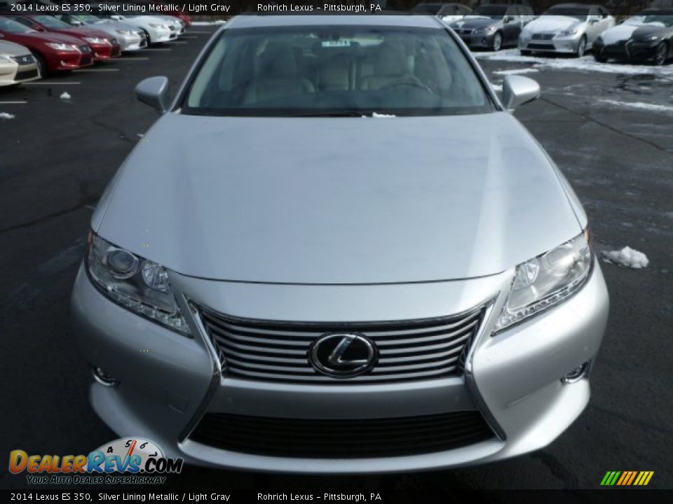2014 Lexus ES 350 Silver Lining Metallic / Light Gray Photo #7