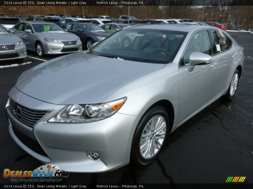 2014 Lexus ES 350 Silver Lining Metallic / Light Gray Photo #8