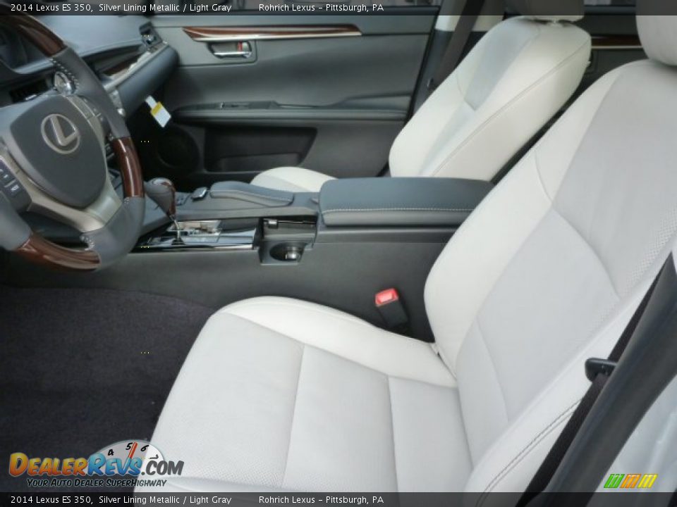 2014 Lexus ES 350 Silver Lining Metallic / Light Gray Photo #10
