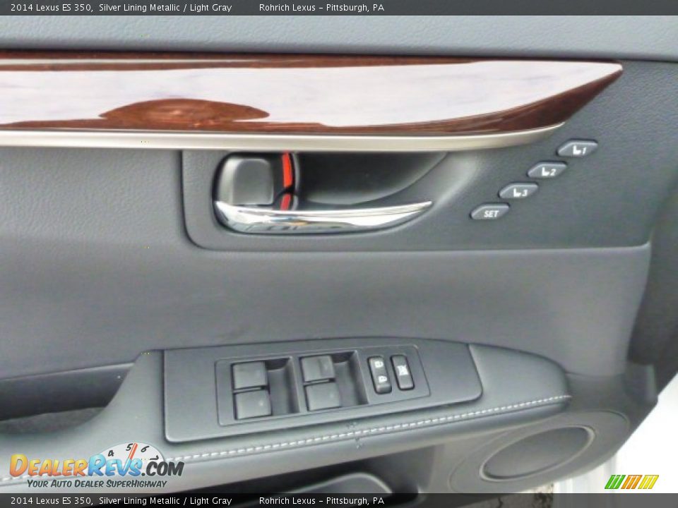 2014 Lexus ES 350 Silver Lining Metallic / Light Gray Photo #13