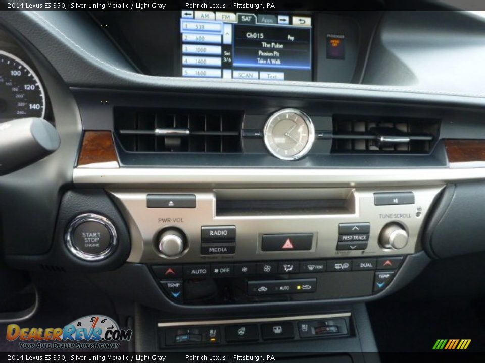 2014 Lexus ES 350 Silver Lining Metallic / Light Gray Photo #18