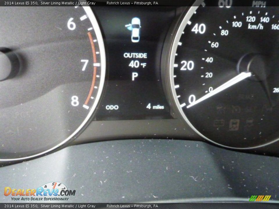 2014 Lexus ES 350 Silver Lining Metallic / Light Gray Photo #19