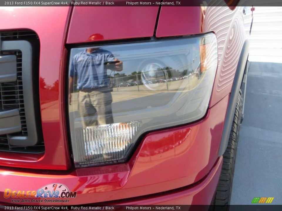 2013 Ford F150 FX4 SuperCrew 4x4 Ruby Red Metallic / Black Photo #9