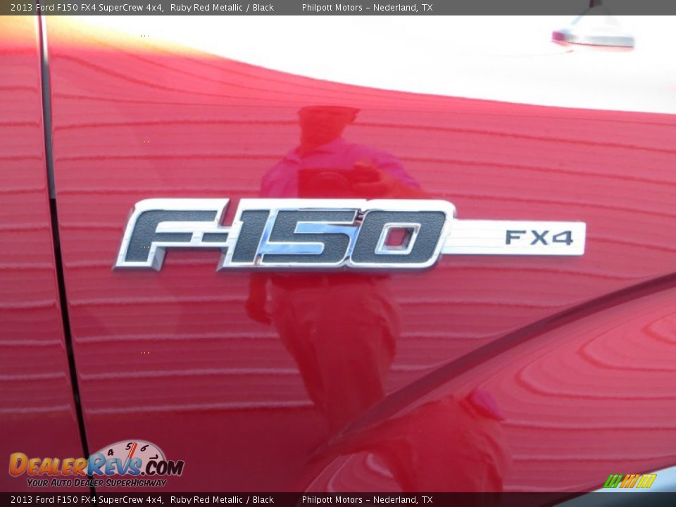 2013 Ford F150 FX4 SuperCrew 4x4 Ruby Red Metallic / Black Photo #16