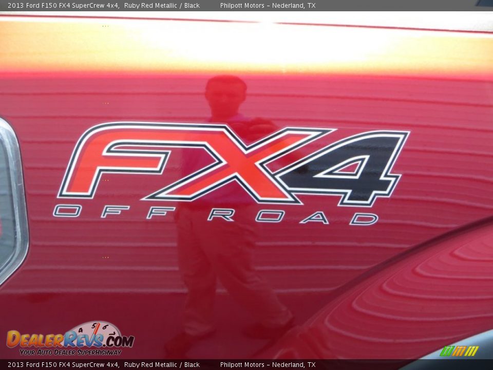 2013 Ford F150 FX4 SuperCrew 4x4 Ruby Red Metallic / Black Photo #19