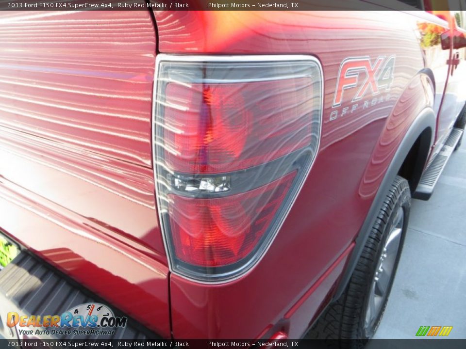 2013 Ford F150 FX4 SuperCrew 4x4 Ruby Red Metallic / Black Photo #20