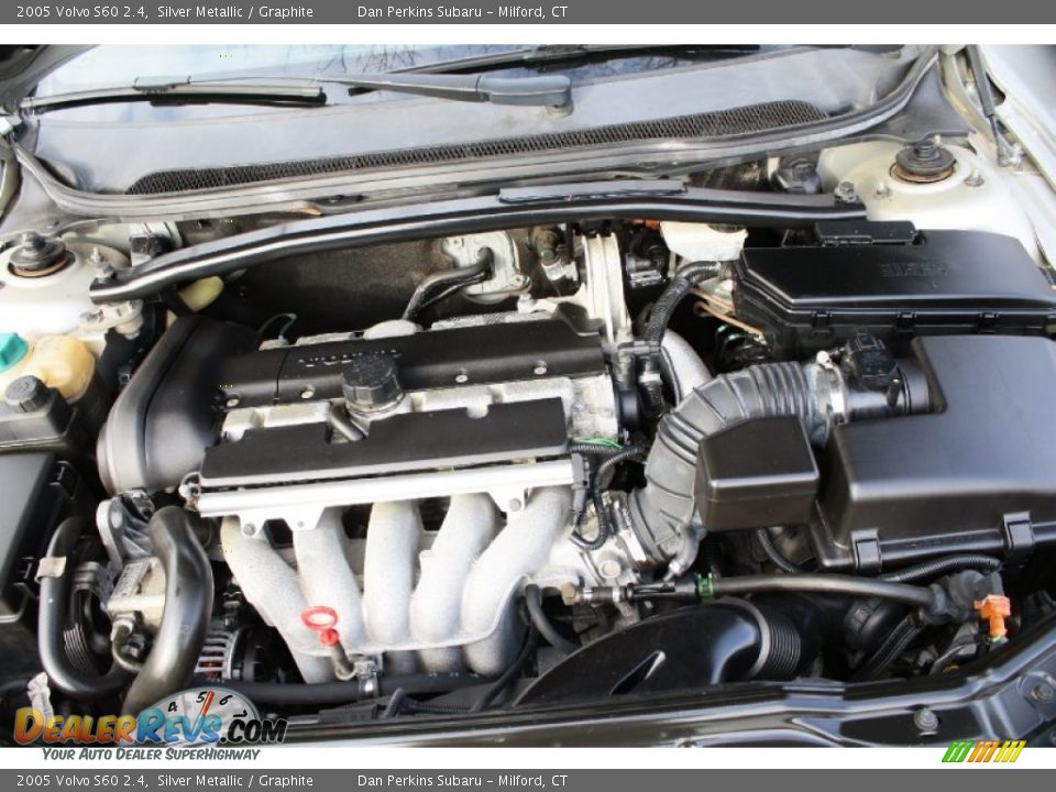 2005 Volvo S60 2.4 Silver Metallic / Graphite Photo #25