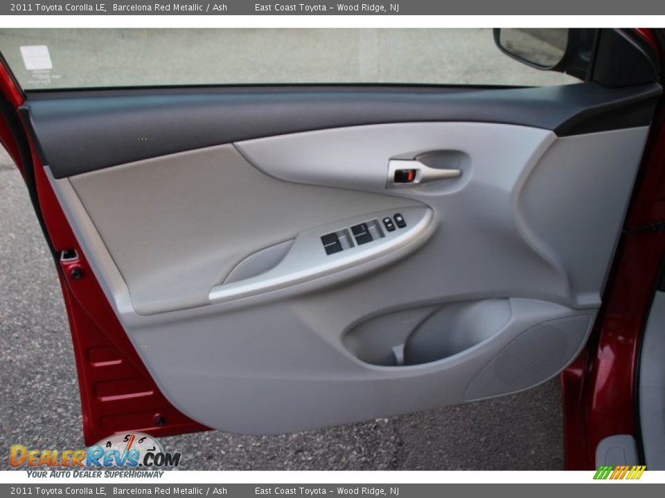 2011 Toyota Corolla LE Barcelona Red Metallic / Ash Photo #6