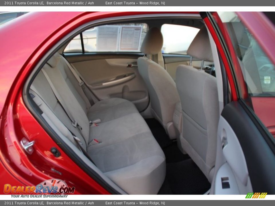 2011 Toyota Corolla LE Barcelona Red Metallic / Ash Photo #9