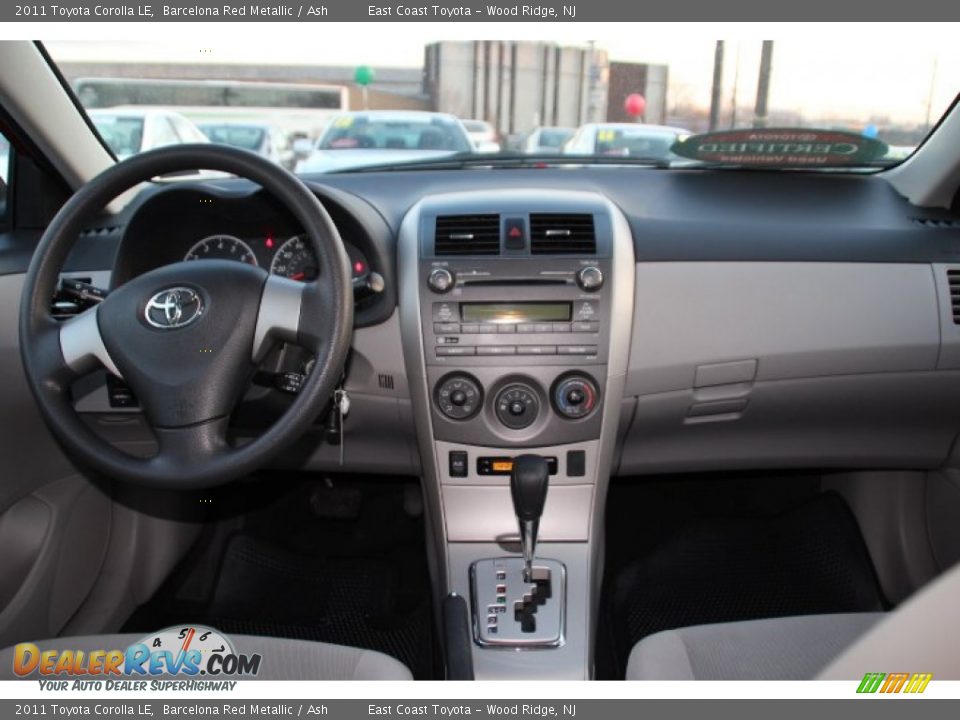 2011 Toyota Corolla LE Barcelona Red Metallic / Ash Photo #10