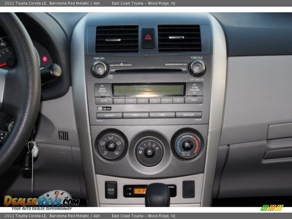 2011 Toyota Corolla LE Barcelona Red Metallic / Ash Photo #11