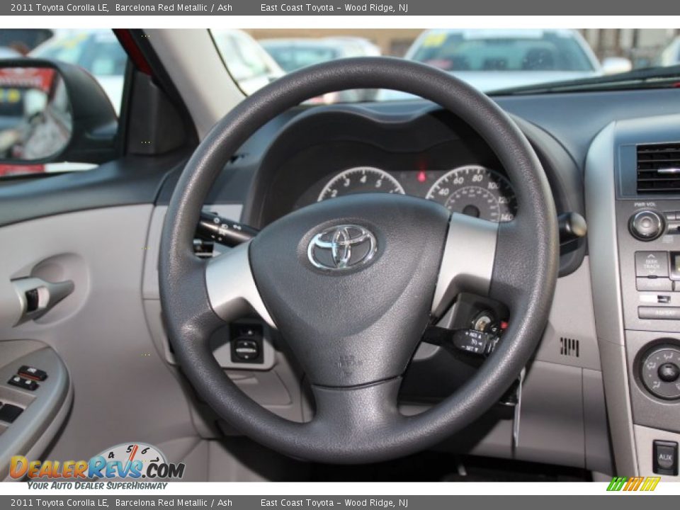 2011 Toyota Corolla LE Barcelona Red Metallic / Ash Photo #13