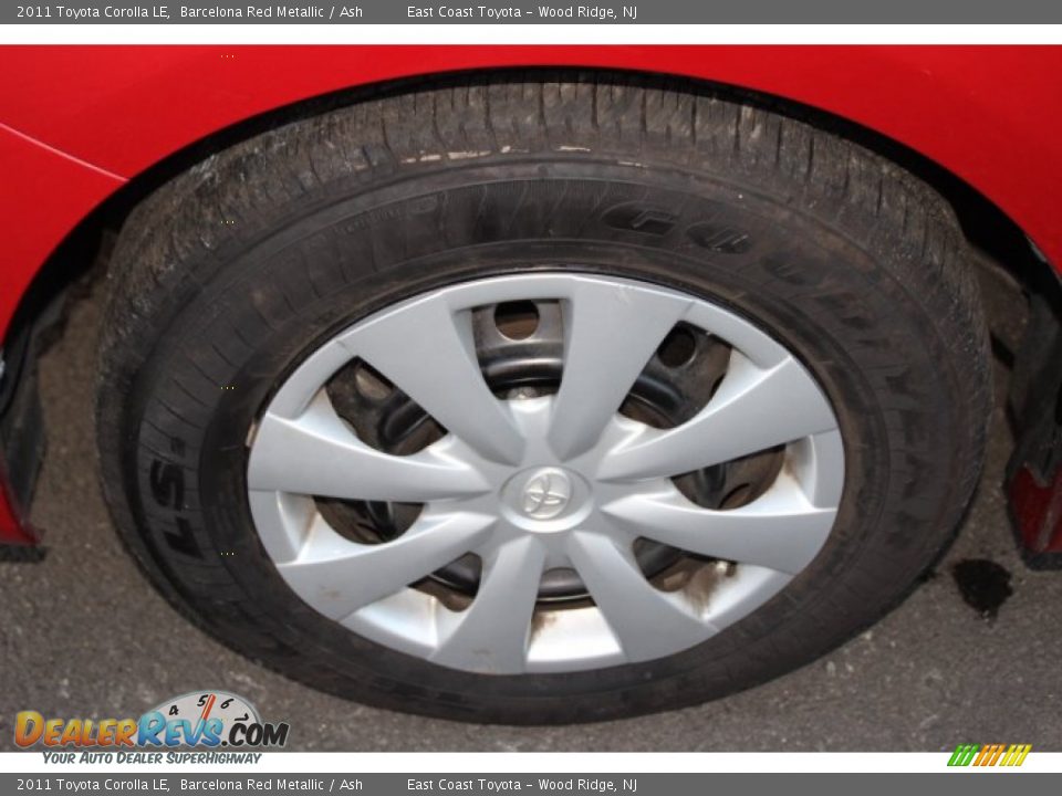 2011 Toyota Corolla LE Barcelona Red Metallic / Ash Photo #16