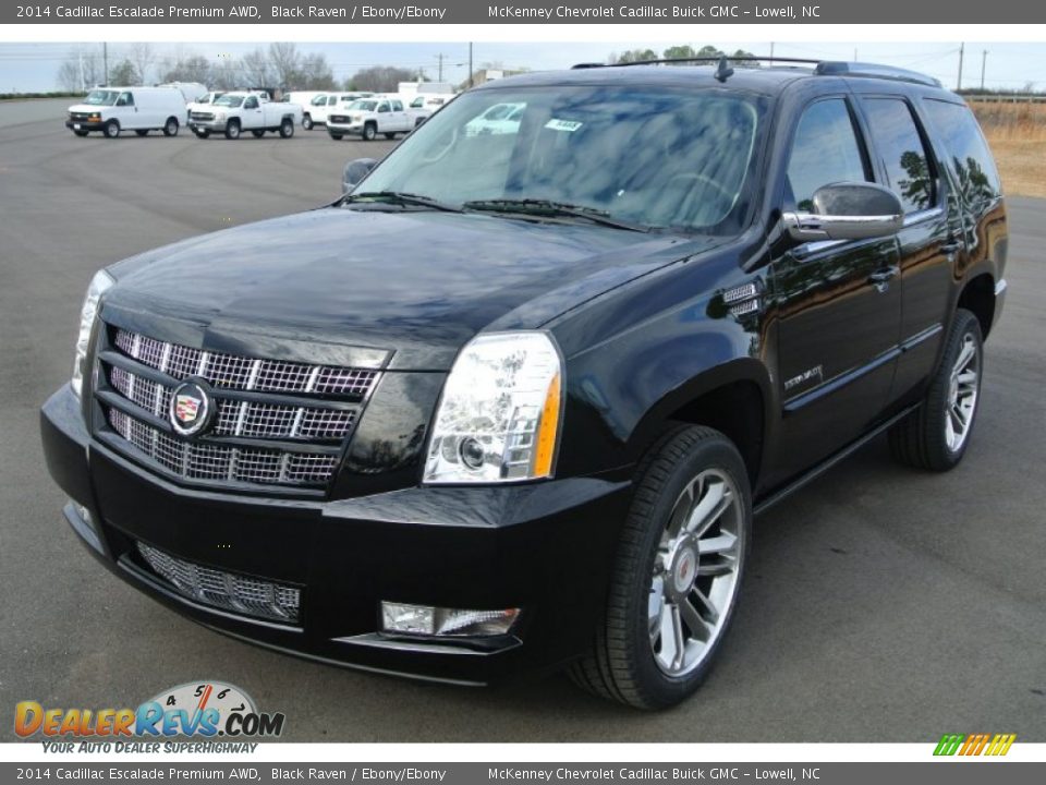 2014 Cadillac Escalade Premium AWD Black Raven / Ebony/Ebony Photo #2
