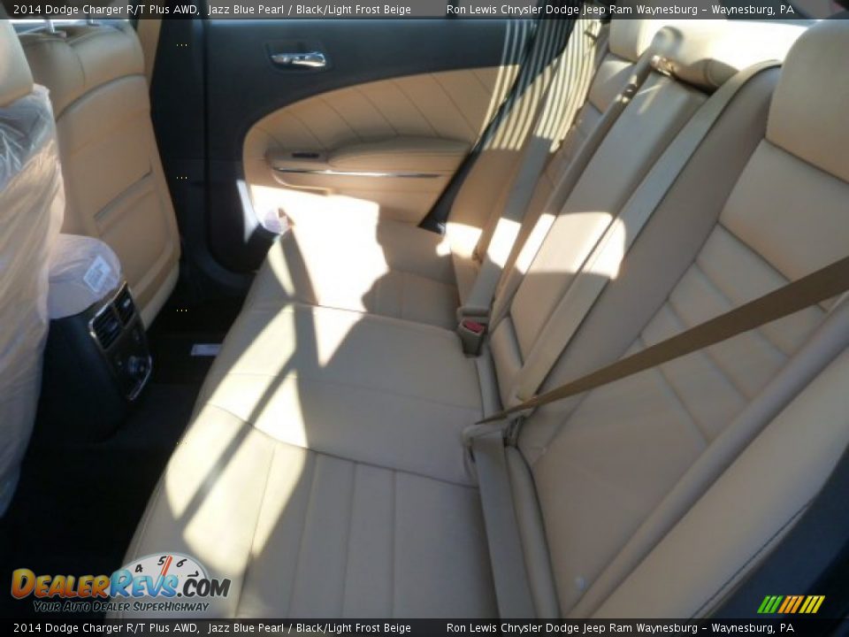 2014 Dodge Charger R/T Plus AWD Jazz Blue Pearl / Black/Light Frost Beige Photo #11