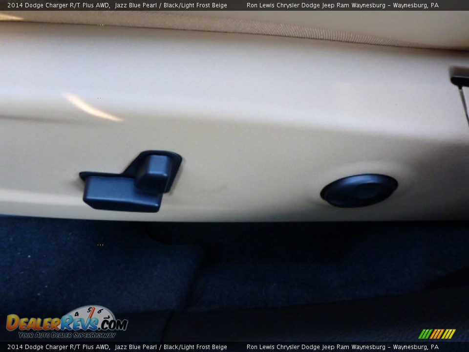2014 Dodge Charger R/T Plus AWD Jazz Blue Pearl / Black/Light Frost Beige Photo #14